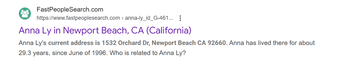 Long-term residency record